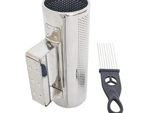 Guiro Shaker Stainless Steel Latin Percussion Musical Instruments with Scraper (8“x 3”)