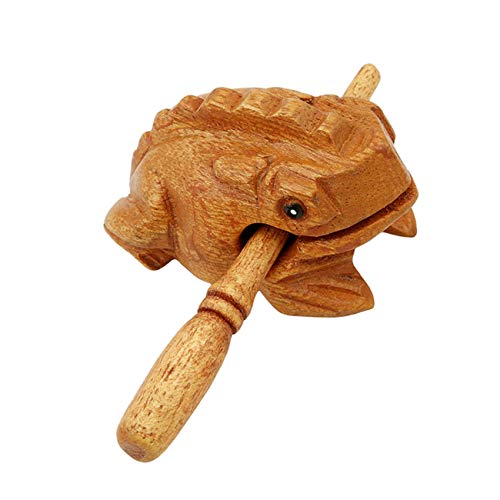 Underleaf Wood Frog Decompression Tool Home Office Percussion Art Figurines Wooden Block Figurine Percussion Musical Instrument with Stick Underleaf Wood Frog Decompression Tool Home Office Percussion Art Figurines Wooden Block Figurine Percussion Musical Instrument with Stick