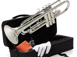 Mendini By Cecilio Bb Trumpet - Trumpets for Beginner or Advanced Student w/Case