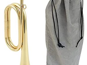 Liyafy Trumpet Brass Cavalry for Professional Cavalry Bugle Military Orchestra Gold