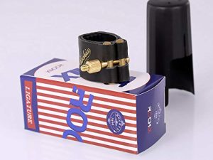 Rochix Genuine Leather Ligature and Plastic Cap for Bb Clarinet