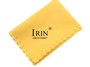 summina 5pcs Microfiber Cleaning Polishing Polish Cloth for Musical Instrument Guitar Violin Piano Clarinet Trumpet Sax Universal