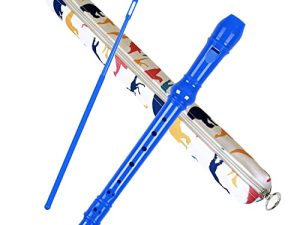 12.8Inches 8 Hole Descant Soprano Recorder with Recorder Case Gift Bag Cleaning Stick Musical Instruments Flute For Kids and Adults