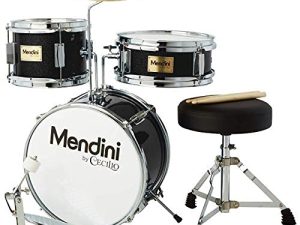 Mendini By Cecilio Kids Drum Set - Junior Kit w/ 4 Drums (Bass
