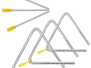 Cheerock 4 5 6 Inch Steel Triangle Percussion Music Instrument Set