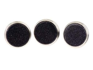 Liyafy 3Pcs Trumpet Valve Finger Buttons Musical Instruments Accessories Silver with Starry Sky Inlay