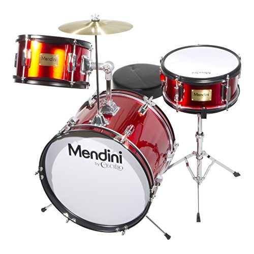 Mendini By Cecilio Drum Set – 3-Piece Kids Drum Set (16") Mendini By Cecilio Drum Set – 3-Piece Kids Drum Set (16")