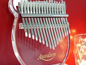 Anordsem Kalimba 17 Keys Crystal Clear Thumb Piano