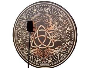 QDL notebook Shaman Drum Sacred Celtic / Pirate Instrument Vegetarian Handcrafted