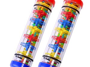 2 Pack Rainmaker Rain Stick Musical Instrument for Babies