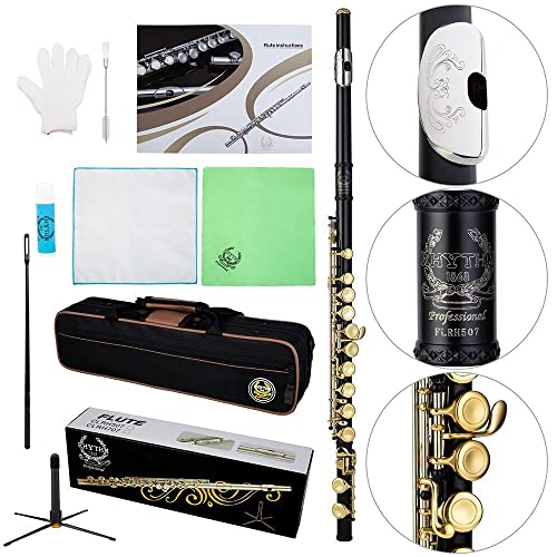 Rhythm C Flutes with Engraved Flower Closed Hole 16 Keys Flute For Student Rhythm C Flutes with Engraved Flower Closed Hole 16 Keys Flute For Student