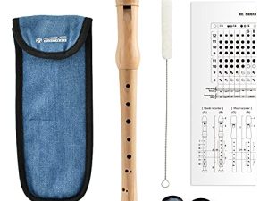 MUSICUBE Soprano Recorder Instrument Baroque Recorder for Kids Adults Beginner Musical Recorders with Clean Kit and Storage Bag