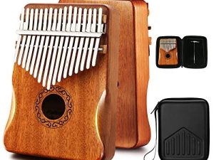 MIFOGE Kalimba Thumb Piano 17 Keys with Mahogany Wood