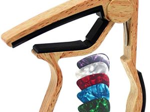 WINGO Guitar Capo for Acoustic and Electric Guitar with 5 Picks
