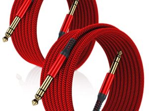 Elebase 1/4 Inch TRS Instrument Cable 10ft 2-Pack