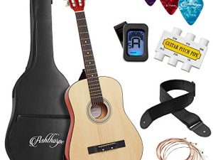 Ashthorpe 38-inch Beginner Acoustic Guitar Package (Natural)