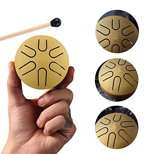Niome 3" 6 Note Steel Tongue Drum 3 inch Niome 3" 6 Note Steel Tongue Drum 3 inch