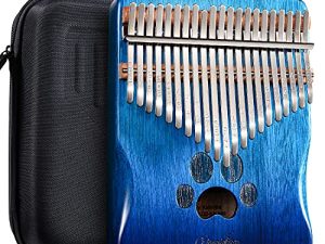 XINQIDIAN (New) Kalimba 21 Keys Play More Songs w/Engraved Notes Easy to Learn for Kids&Beginners