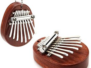 AIEX 8 Keys Mini Kalimba Thumb Piano with Lanyard Pocket Thumb Piano Portable Mbira Finger Piano Gift for Kids Adults Beginners