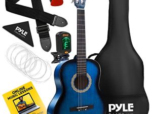 Beginner 36” Classical Acoustic Guitar - 3/4 Junior Size 6 String Linden Wood Guitar w/ Gig Bag
