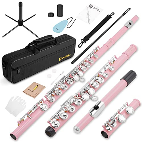 Vangoa Closed Hole C Flute for Beginners Kids Student 16 Keys Flute Instrument Nickel Plated Flute with Case Vangoa Closed Hole C Flute for Beginners Kids Student 16 Keys Flute Instrument Nickel Plated Flute with Case