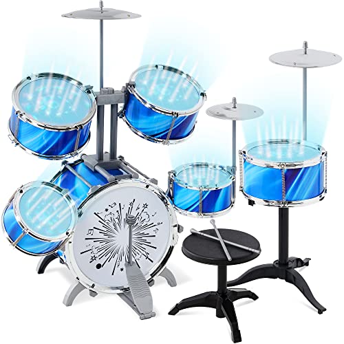 Best Choice Products 18-Piece Kids Beginner Drum Kit Best Choice Products 18-Piece Kids Beginner Drum Kit