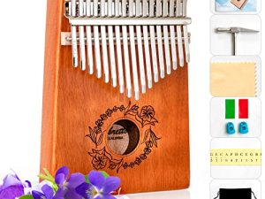 Libretto Kalimba Solid Mahogany Wood Thumb Piano 17 Keys