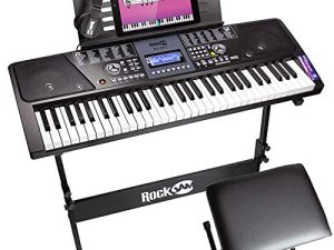 RockJam 61 Key Keyboard Piano With LCD Display Kit