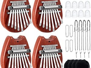24 Pieces 8 Keys Mini Kalimba Piano Christmas Gift Set for Kids