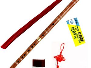 Traditional Handmade Chinese Musical Instrument Bamboo Flute Dizi in D Key 1 Pcs