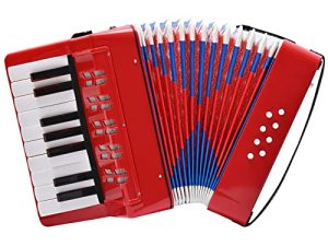AIMEIS Accordion 17 Keys Piano Accordian Instrument