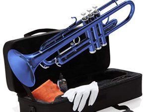 Mendini By Cecilio Bb Trumpet - Trumpets for Beginner or Advanced Student w/Case
