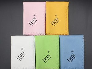 summina 5pcs Microfiber Cleaning Polishing Polish Cloth for Musical Instrument Guitar Violin Piano Clarinet Trumpet Sax Universal