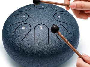 Lronbird Steel Tongue Drum 8 Notes 6 Inches Handpan Drums for Beginners Adults Kids Ages 5-7-9-12 Year Old