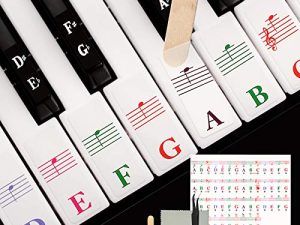 Piano Keyboard Removable Stickers for 88/76/61/54/49/37 Key for Beginners