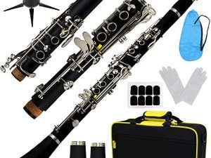 JUUXAAN Bb clarinet instrument rubber clarinet beginners