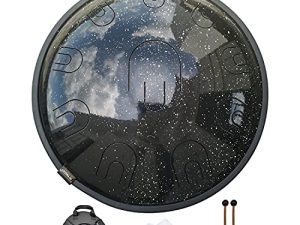 AS TEMAN Steel Tongue Drum 16inche 10Notes handpan in D Minor Percussion Instrument-tank drum-Hank drum