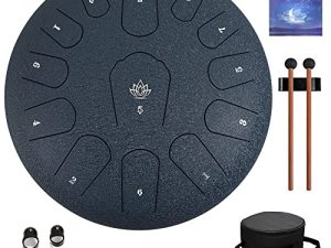 Yasisid Steel Tongue Drum 12 Inches Musical Instruments