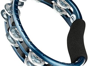 Meinl Percussion Traditional Synthetic Handheld Tambourine Musical Instrument for Recording or Live — NOT Made in China — Double Row Jingles