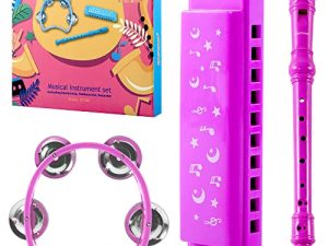 EAST TOP 3Pcs Musical Instrument Set Including Harmonica