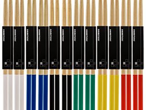 Suwimut 12 Pairs Drum Sticks with Non-Slip Rubber Handle