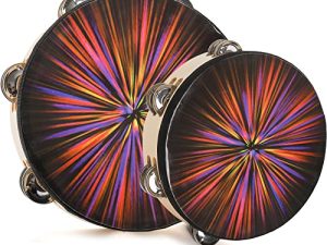 ZEAYEA 2 Pack Radiant Tambourine