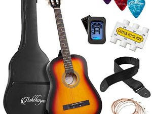 Ashthorpe 38-inch Beginner Acoustic Guitar Package (Sunburst)