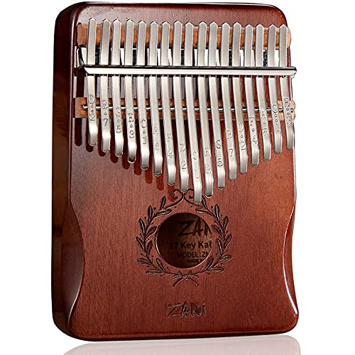 Kalimba 17 Key Thumb Piano Olive Branch Pattern Premium Musical Instrument Gifts for Kids Amateur and Beginner (Coffee) Kalimba 17 Key Thumb Piano Olive Branch Pattern Premium Musical Instrument Gifts for Kids Amateur and Beginner (Coffee)