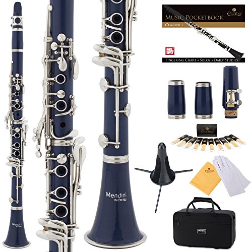 Mendini by Cecilio B Flat Beginner Clarinet with 2 Barrels Mendini by Cecilio B Flat Beginner Clarinet with 2 Barrels