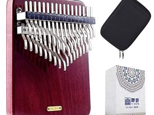 LingTing Kalimba 34 keys Thumb Piano Mbira Finger Piano Gift for Kids Adult Beginners Professional(LT-K34V