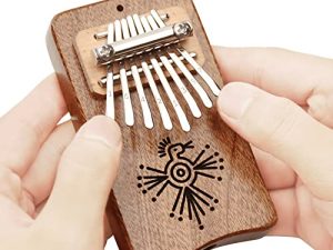 REGIS Kalimba 8 Key exquisite Finger Thumb Piano Marimba Musical good accessory Pendant Gif (Raccoon)