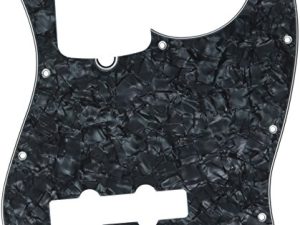 Fender Standard Jazz Bass Pick Guard (10-Hole) 4-Ply - Black Pearl
