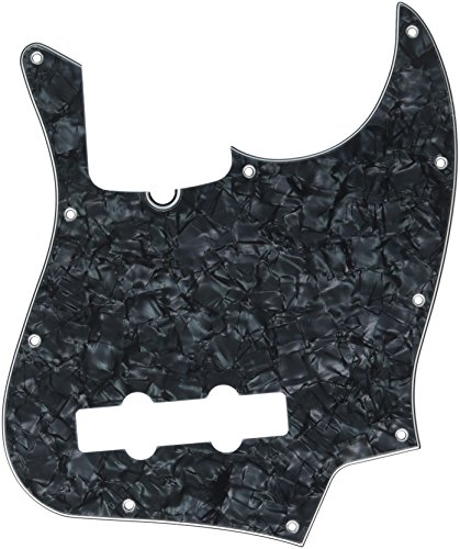 Fender Standard Jazz Bass Pick Guard (10-Hole) 4-Ply - Black Pearl Fender Standard Jazz Bass Pick Guard (10-Hole) 4-Ply - Black Pearl