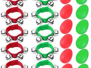 Augshy 24 Packs Christmas Shaker Musical Instruments for Kids
